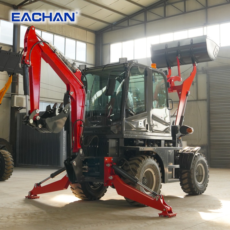 4WD Hydraulic Wheel Backhoe Lo - Agriculture Farming Work review and price