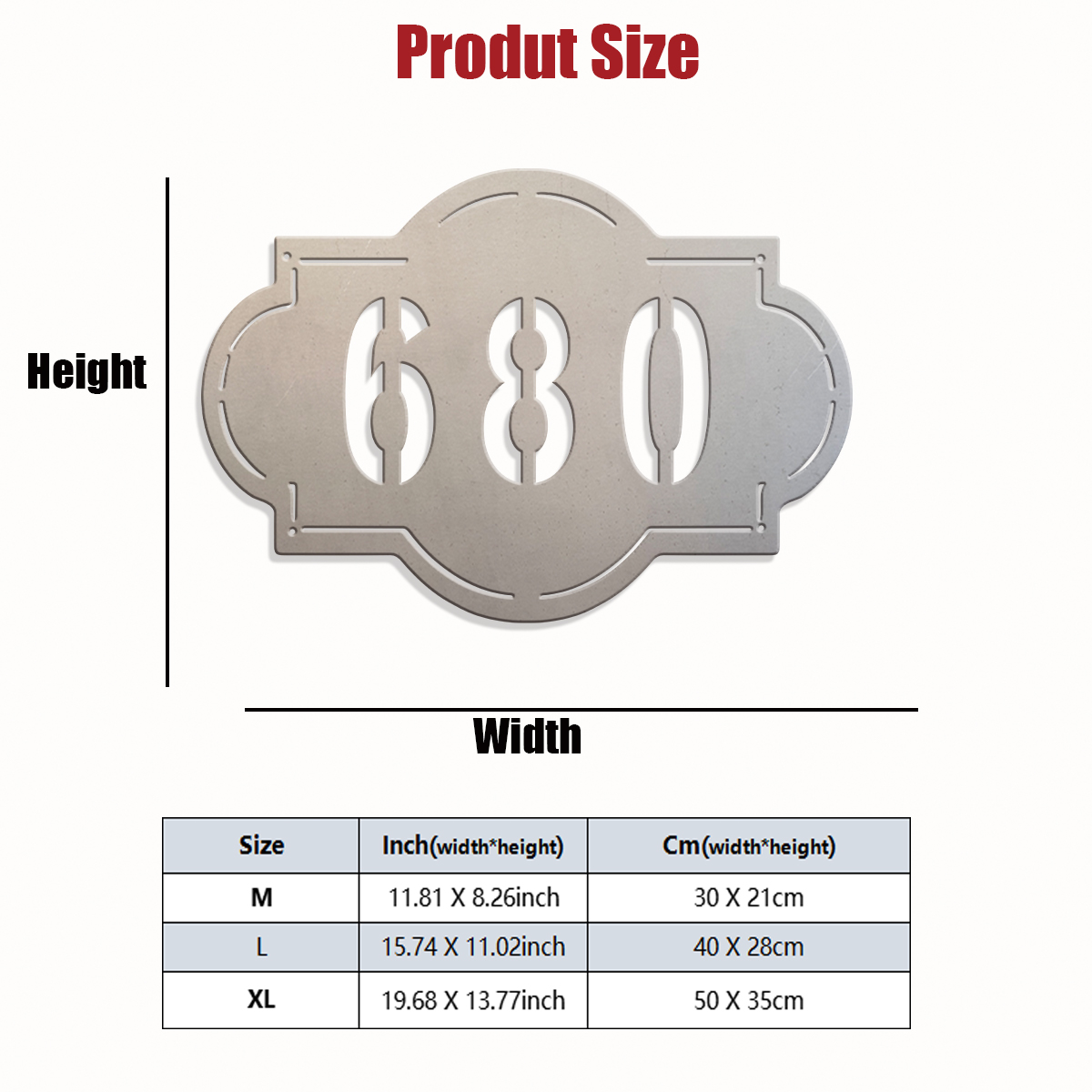 1pc Custom Number Metal Wall D - Farming A review and price